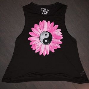 Chaser Tops - Yin Yang Flower Top Chaser Tops - Yin Yang Flower Top